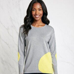 Lisa Todd Colorblock Cashmere Blend Sweater, Size M